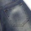 Pantalones acampanados de mezclilla blanca lavada, pierna ancha holgada, estilo de vibra vintage, pantalones largos casuales hippies modernos desgastados para hombre