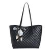 Bolso Tote Acolchado Bordado de Gran Capacidad Moda 2025 Casual Lujo Ligero Lazy Bolso Tote de Hombro Cabello Transfronterizo