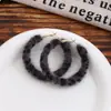 Pendientes explosivos de estampado de leopardo peludo vintage de alta gama, pendientes de nicho de lujo ligero, pendientes con pasador de plata 925, pendientes de moda