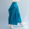 Calças Femininas Plissadas Issey Miyake Nova Coleção Primavera e Verão Calças Casuais Emagrecedoras Calças Wide Leg Calças Wide Leg Plissadas Issey Miyake
