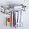 Estante para Toallas de Acero Inoxidable 304 Transfronterizo Estante de Almacenamiento para Baño Sin Taladro Hotel Baño Inodoro Estante Grueso para Toallas
