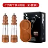 Juego de 4 molinillos de pimienta para uso doméstico, botellas manuales para moler sal marina, granos de pimienta y pimienta, molinillo de pimienta de roble, botellas para condimentos