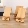 Em Estoque Base de Carregamento de Celular de Bambu Suporte Multifuncional para Celular e Tablet Suporte de Celular Ajustável em Múltiplos Ângulos de Bambu