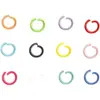 Accesorios de anillos abiertos de esmalte de colores para colgantes de bricolaje, muñecas, cadenas de teléfono, anillos de metal, anillos cerrados y anillos abiertos para cuentas