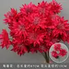 Flor artificial para boda rosa rojo material de flor para techo de salón de bodas arreglo floral para guía de carretera decoración de fondo de compromiso arreglo floral flor