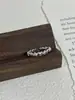 Anillo de Plata de Ley S925 al por Mayor Mismo Estilo Flor Sencilla Anillo para Mujer Sin Color Apertura Lujo Ligero Nicho Anillo Avanzado para el Dedo