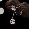 Estilo antigo Novo cocar passo shake corte hairpin material acessórios ramo flor porosa tassel pingente diy coroa de cabelo
