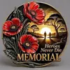 Broche de Alfinete Papoula Memorial do Dia dos Veteranos Transfronteiriço Broche Comemorativo Flor Papoula Insígnia