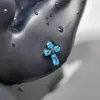 Brinco de Titânio F136 em Formato de Cruz com Rosca Interna Piercing Joia de Liga de Titânio Stud Labial de Fundo Plano