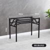 Estante para Mesa Plegable Mesa Larga Estante para Mesa de Doble Capa Estante de Hierro Patas de Mesa Patas de Mesa de una Sola Capa Mesa de Comedor Sencilla Soporte Blanco Cómo Vela Tú