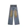 ¡Nanyou de Alta Gama! Jeans Lavados y Desgastados Estilo Páramo para Mujer, Pantalones Largos Rasgados Estilo Urbano 6081