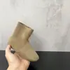Botas casuais de camurça lisa de cor sólida estilo retrô, botas curtas novas para outono e inverno 2026 para meninos e meninas
