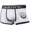 Roupa íntima masculina Boxers masculinos Verão Algodão Virilha Personalidade jovem Moda Respirável Verão Boxers Shorts Cabeça