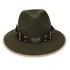 Chapéu Xizang Europeu e Americano Transfronteiriço Outono e Inverno Novo Chapéu de Cowboy Xizang Feminino Chapéu para Homens e Mulheres Acessórios de Chapéu com Cabeça de Touro para Exterior
