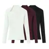 Comercio Exterior Transfronterizo Primavera y Verano Nueva Ropa para Mujer Moda Estilo Europeo y Americano Versátil Camiseta de Manga Larga de Canalé
