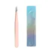 Pinças para Cílios Postiços Pinças para Nail Art DIY Pinças para Técnicos de Cílios Pinças para Extensão de Cílios Pontas Curvas e Retas Personalizável