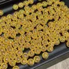 Acessórios Dourado Areia Contas Vazadas Cilindro Contas Espaçadoras Contas Redondas Contas Flor Espaçador Pulseira Acessórios para Joias DIY 785