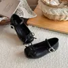 Sapatos de Couro Pequenos com Laço Estilosos para Meninas Mocassins Simples Sapatos de Princesa para Meninas Novidade Primavera/Outono 2026