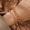 Diamante incrustado pérola torção oca-out moda temperamento de alta classe cool estilo das mulheres pulseira conjunto