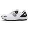 Zapatos de golf para hombre transfronterizos, impermeables, con hebilla giratoria, antideslizantes, cómodos, agarre fuerte, zapatillas deportivas, en stock para venta al por mayor