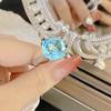 Nuevo anillo de papalacha Fanta extragrande de 15 quilates con amatista, color princesa Anna y diamantes amarillos.