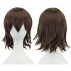 Pelo Falso Mao Niang Rizado Hacia Atrás Peluca de Cabello Universal Cos Cabello Corto Cabello de Estudiante Colorido Cabello Universal Peluca de Anime para Cosplay