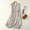Vestido de lunares de manga media con cuello en V para mujer talla grande ropa para MM gorditas falda elegante adelgazante