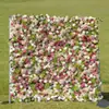 Parede de Flores Artificiais Itens de Decoração para Casamentos Transfronteiriços, Eventos Populares em Redes Sociais, Adereços de Fotografia, Cenários Internos, Rosas, Plantas Verdes