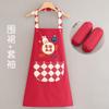 Delantal impermeable y a prueba de aceite para adultos, ropa de trabajo con dibujos animados para imprimir, ideal para cocina, hogar y catering.