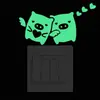 Pegatinas Luminosas para Interruptores Dibujos Animados Creativos Pegatinas de Pared Luminosas Hada Estrella Gato Hogar Habitación Infantil Pegatinas Decorativas Autoadhesivas