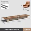 Mesa de Negociación Rectangular Simple Moderna de Gama Alta y Sillas Mesa Larga Grande de Oficina de Gama Alta