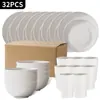 Amazon Cross-Border Prato Pp de Palha de Trigo Preto, Prato, Copo, Prato de Jantar Doméstico, Tigela de Sopa, Copo Conjunto de Louça 18 Peças