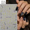 Pegatinas de Manicura Cruzadas para Hombre ins Estampado en Caliente Luna Estrellas Hojas de Plantas Pegatinas Adhesivas para Uñas Venta al por Mayor