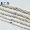 Cuerda de algodón de tres cabos para manualidades, 4 mm - 8 mm, esta cuerda trenzada blanca, cuerda para ropa, cuerda trenzada retorcida DIY