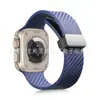 Adequado para Apple Watch Pulseira de Silicone Monocromática de Fibra de Carbono Apple 11 Ultra Fivela Dobrável Pulseira de Pulso de Silicone
