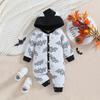 Ropa Infantil de Comercio Exterior Halloween Mameluco para Bebé Otoño Nuevo Calabaza Manga Larga con Capucha Ropa para Gatear de Niño Ropa para Bebé