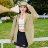 Ropa de Protección Solar para Viajes de Verano para Mujer, Ropa de Protección Solar Ligera y Transpirable para Hombre, Chaqueta con Capucha para Protección Solar al Aire Libre Anti-UV, Personalizada
