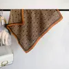 Lenço Quadrado Pequeno de Lã de Seda Imitação Algodão Linho, Novo Lenço de Seda Outono e Inverno, Versátil para Viagens Diárias, Moda Retro, Xale Elegante de Alta Qualidade