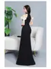Elegante Vestido de Noche para Mujer 2026 Nuevo Estilo Lujo Ligero Nicho Gama Alta Estudiante Examen de Arte Fiesta de Cumpleaños Ceremonia de Adultos Primavera y Otoño
