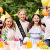 Cinturón de etiqueta con diadema para cumpleaños de niñas europeas y americanas, traje con corona y cinta brillante para vestir.