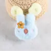 Lindo Broche de Conejo de Peluche Suave Estilo K con Cadena Colgante Lindo DIY Otoño e Invierno Ins Tendencia Decoración para Bolso de Estudiante Muñeca