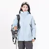 Nueva chaqueta infantil a juego padre-hijo, tres en uno desmontable, impermeable y cortavientos para exteriores, chaqueta de pareja