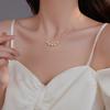 Colar de pérolas artificiais de prata esterlina 925, novo colar feminino explosivo Doudou Nicho, corrente de clavícula de alta qualidade, acessórios leves e elegantes de luxo