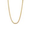 Collar de cadena de hueso de serpiente plano transfronterizo europeo y americano para mujer, collar de clavícula de cadena lisa a juego con diseño de nicho de lujo ligero a la moda para mujer