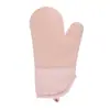 Guantes nuevos de silicona de sarga gruesa con aislamiento térmico y forro de algodón, guantes anti-quemaduras para hornear, artículos de cocina, guantes para horno microondas.