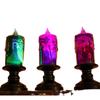 Decoração para festa de Halloween transfronteiriça, adereços coloridos, luminosos, LED, pequenos, eletrônicos, altos, velas, enfeites de luz