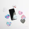Soporte de espejo en forma de corazón creativo soporte trasero para teléfono móvil amor regalo espejo de maquillaje personalizado personalización de logotipo