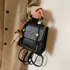 Bolsa de Crowdsourcing Pequena com Senso de Design Feminina 2024 Mochila Versátil Portátil Estilo Coreano Mochila Escolar Mochila de Viagem Retrô