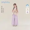 Conjunto Nuevo Estilo Chino para Bebés Niñas Jerry Verano 2026 Ropa de Verano para Niños Grandes Estilo Nacional Conjunto de Dos Piezas de Algodón Puro para Bebé