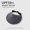 Edición Mejorada Sombrero con Visera Integrada Sin Marcas Verano Sin Varillas Hueco Superior Sombrero de Sol de Ala Ancha Muestra la Cara Pequeño Sombrero de Sol Anti-UV